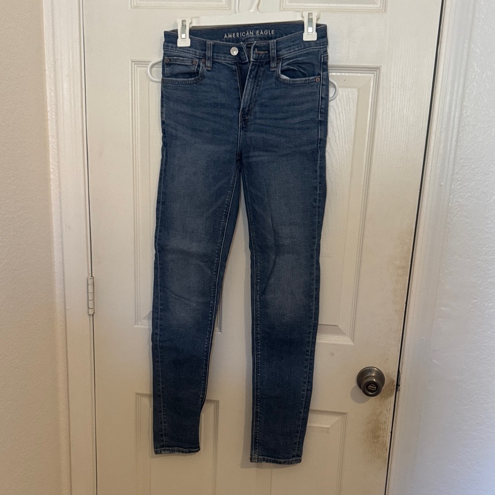 American Eagle Women's Dark Wash 90s Skinny